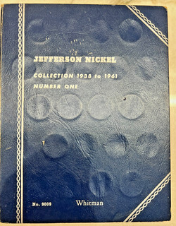 Jefferson Nickel Collection w/ silver war nickels in Whitman Folder