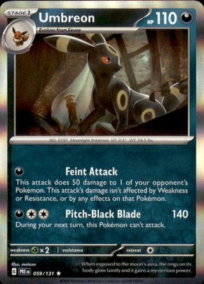 Pokemon Umbreon 059/131 PRE Holofoil EN SV: Prismatic Evolutions