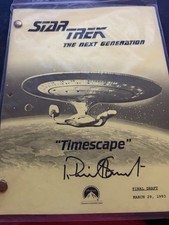 SIGNED Patrick Stewart STAR TREK The Next Generation Script w/ COA