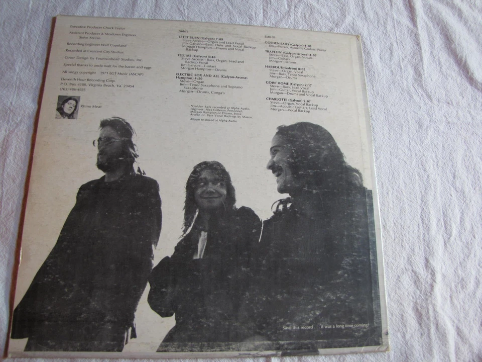 Mint  HARBOUR MASON Vinyl Lp SELF TITLED Original 1971 Eleventh 1001  Psych rare - Image 2 of 4