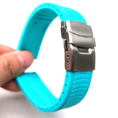 Silicone Rubber Watch Strap Band 20mm 22mm 24mm for SEIKO for Samsung Men Women - Picture 19 of 20