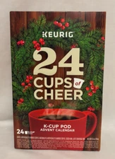 Keurig 24 Cups of Cheer K-Cup Pod Reusable Advent Calendar Box - EMPTY