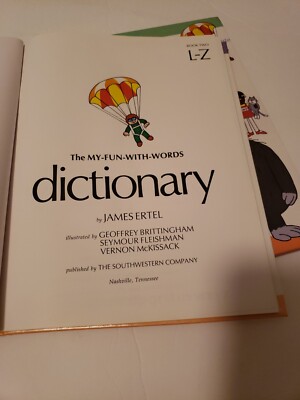 My Fun With Words Dictionary Kids Books A-K & L-Z Hardcover set of