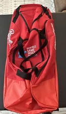 RAWLINGS WORKHORSE TEAM EQUIPMENT BAG Red PG SELECT FESTIVAL Wheeled