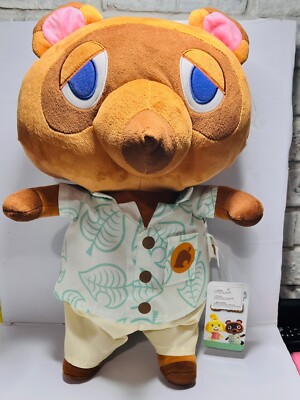Nintendo Animal Crossing Raccoon TOM NOOK Decorative Pillow Plush NEW W/ Tags