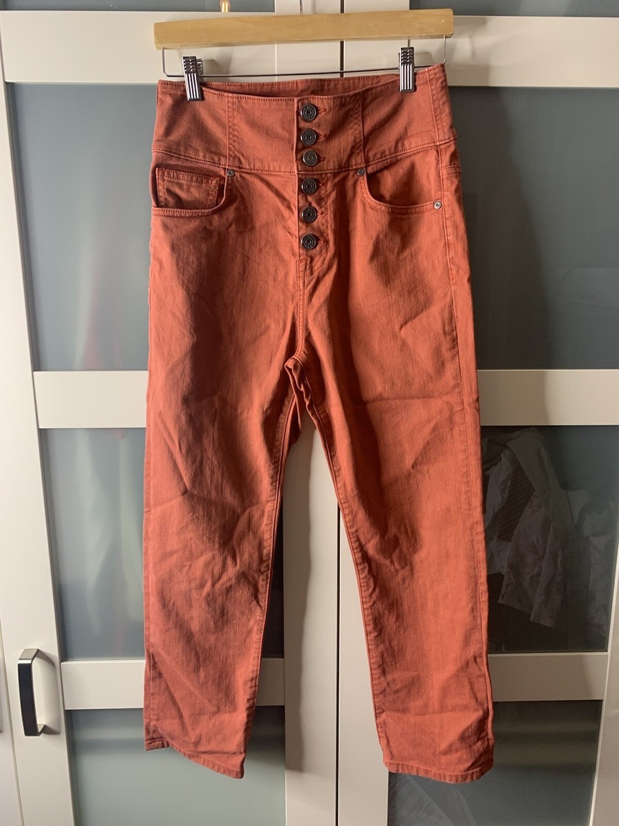 Joie De Vivre Jeanswear Size 28w Orange Jeans VGC Women's UK