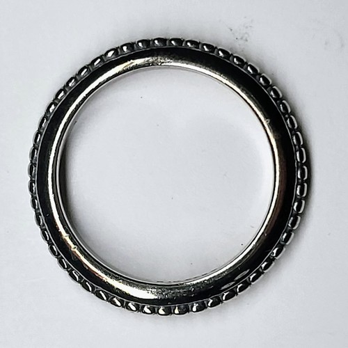 Pandora Sterling Silver Beaded Stackable "Forbidden" Ring – 925 ALE Size 8 - Picture 4 of 4