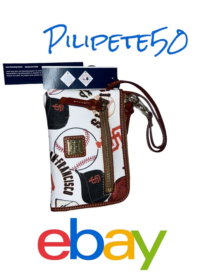 Dooney & Bourke MLB San Francisco Giants Wristlet Zip Around WNGGI0320-MSRP $138 - Image 3 of 4