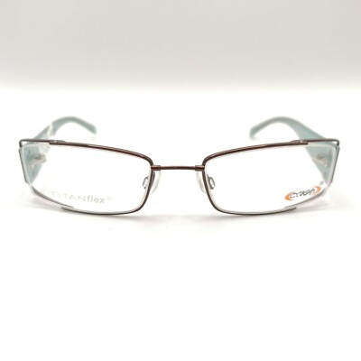 Eschenbach crush Brille eckig Titan flex 850002 60 neu 49/18 130 schmal