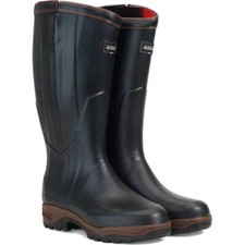 Aigle Parcours 2 ISO Open Mens Zip Up Boots Neoprene Wellies Bronze Size 8-12