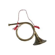 Vintage Brass French Horn Christmas Decor