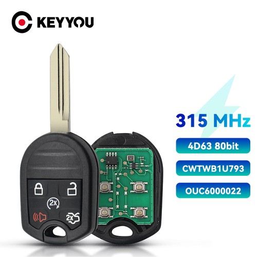 KEYYOU Programmer OBD Remote Key For Ford Expedition Explorer Flex Taurus 315MHz - Imagen 3 de 9