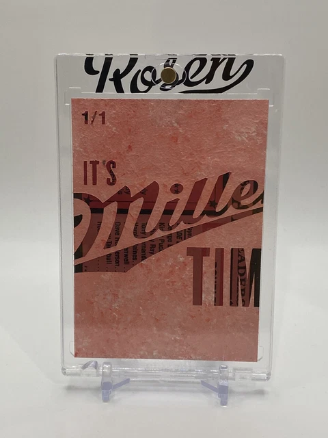 Wade Boggs - Custom Painted „Miller Time“ Gum Art - Artist „Rosen“ 1/1