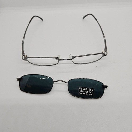 NEW Frame Korea gunmetal wire rimmed glasses with magnetic sunglasses FOR FRAMES - Picture 5 of 7