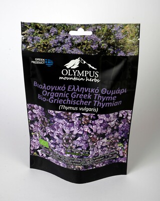 Organic Greek Thyme. Net Weight 40 g / 1.41 oz