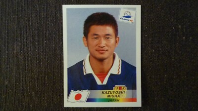 AUFKLEBER KAZUYOSHI MIURA JAPAN # 531 WM FRANKREICH 98 PANINI 1998 ORIGINAL