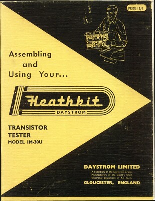 Assembly & Operation Manual-Anleitung für Heathkit IM-30 U 