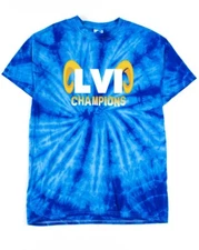 Tie-Dye  Los Angeles Rams LA Super Bowl LVI Champions Champs T-Shirt