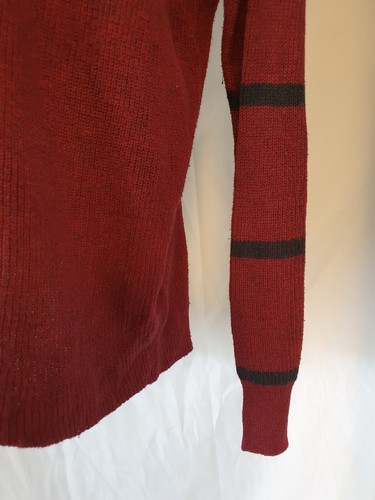 American Eagle Outfitters Womens Soft Knit Sweater Burgundy Small Jegging Fit - Picture 7 of 16