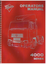 FODEN 4000 SERIES TRUCK ORIGINAL 1989 INSTRUCTION & MAINTENANCE MANUAL
