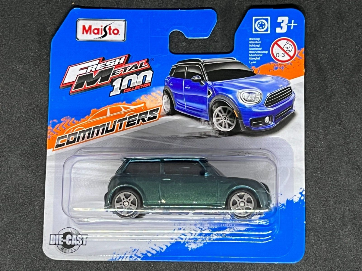 Maisto FRESH METAL 100 Collection Commuters Green BMW Mini Cooper
