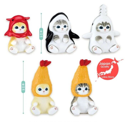 Mofusand Interior Mini Figure vol.2 Shrimp Cat Ebi Nyan Set of 5