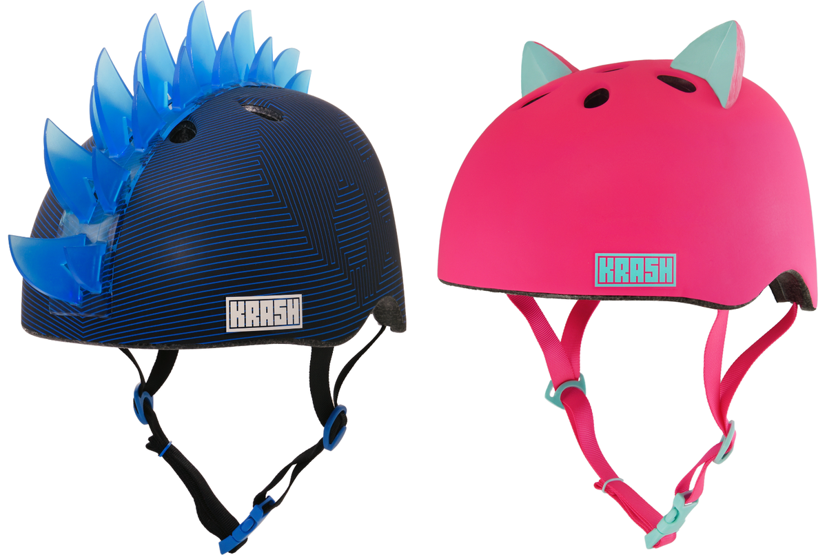 Krash! Skull Maze Blue LED & Bright Meow Pink Bike Helmet Youth 8+ (54-58cm) NEW Krash! Skull Maze Blue LED & Bright Meow Pink Bike Helmet Youth 8+ (54-58cm) NEW