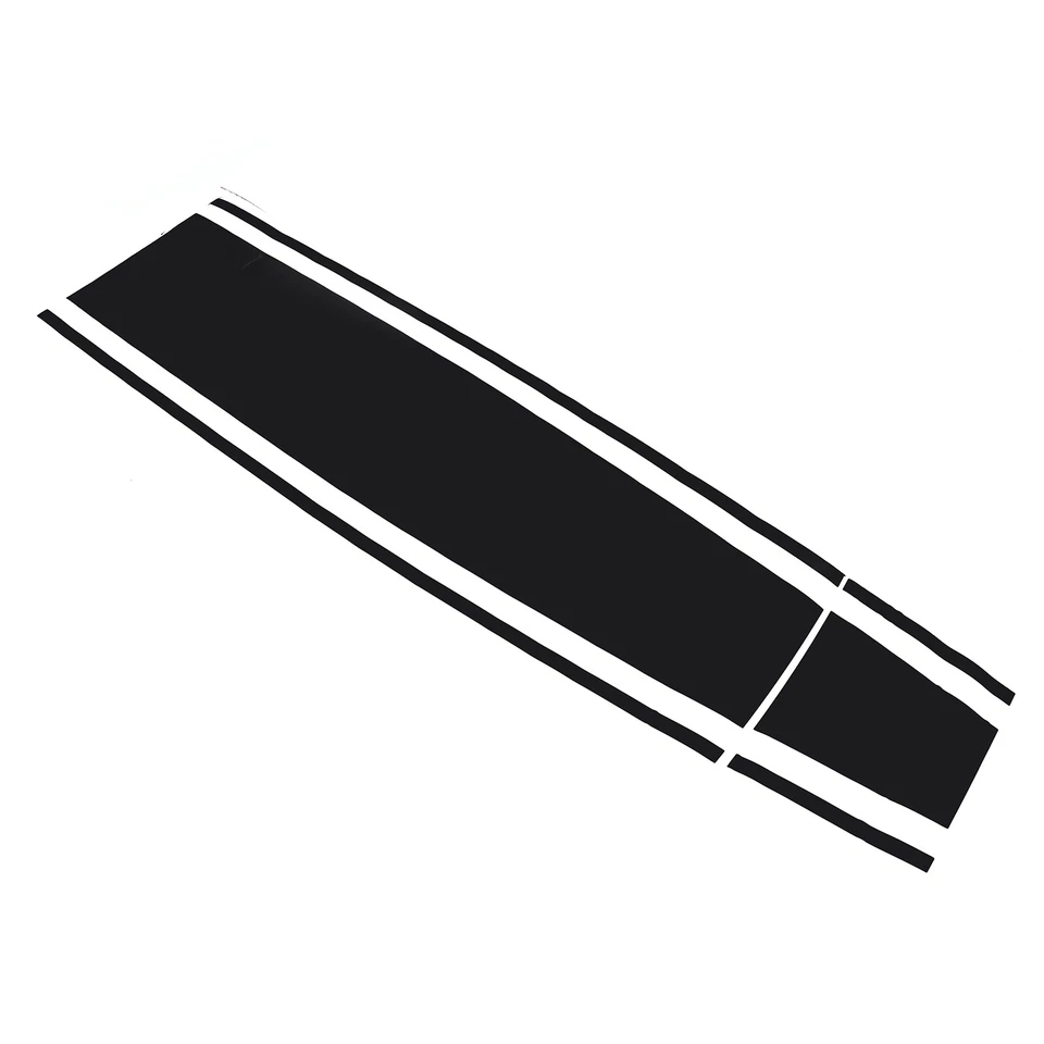Black Hood Racing Stripe Sticker Trim Exterior For Jaguar F-TYPE 2013-2022 — 第 3/4 张图片
