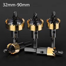 32mm-90mm Hole Saw Tooth HSS Stainless Steel Drill Bit Cutter For Metal Alloy