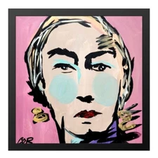 CORBELLIC EXPRESSIONISM 12X12 EUROPEAN HANDMADE SIGNED COLORFUL ART PAINTING