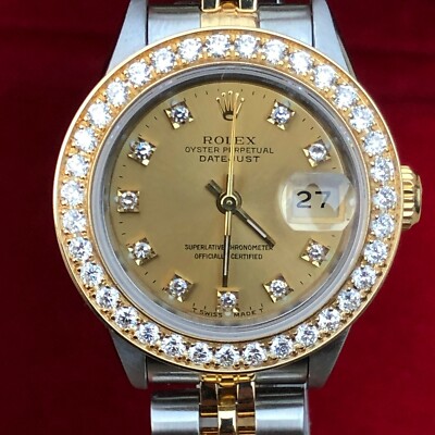 ROLEX DATEJUST 69173 2コマ HQ Milton - 1988 Rolex Ladies Two Tone DateJust 69173 Arabic