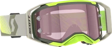 SCOTT PROSPECT 2.0 AMP MX GOGGLES KAKI GREEN/NEON YELLOW ROSE WORKS LENS