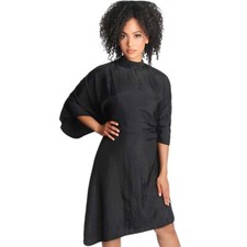BARBER SALON ESSEL BEAUTY ALL PURPOSE BLEACH CHEMICAL PROOF NYLON CAPE BLACK