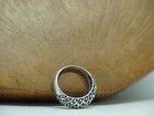 Sterling Dotted Deco Modern Dome Band RING Size 8 ~ 5.9 Grams Vintage — photo 8