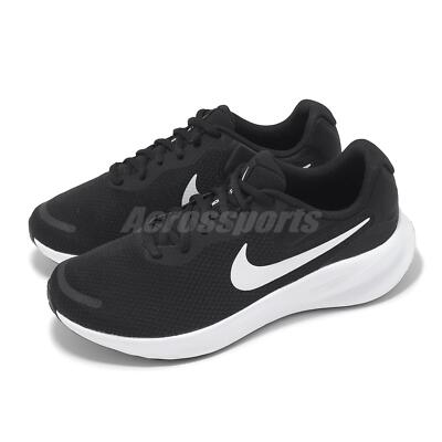 Nike Revolution Wide Black White Men Road Running Jogging Shoes  FB8501-002