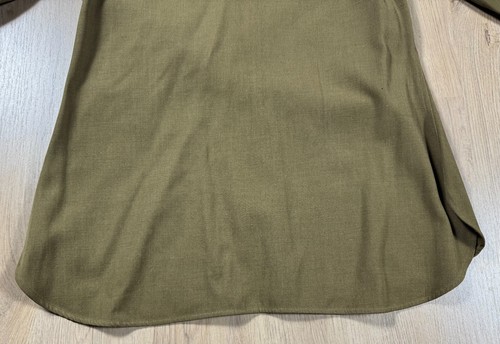 WW2 US Army M1937 Wool Service Long Sleeve Button Shirt Uniform Size 14 x 33 - Picture 7 of 16