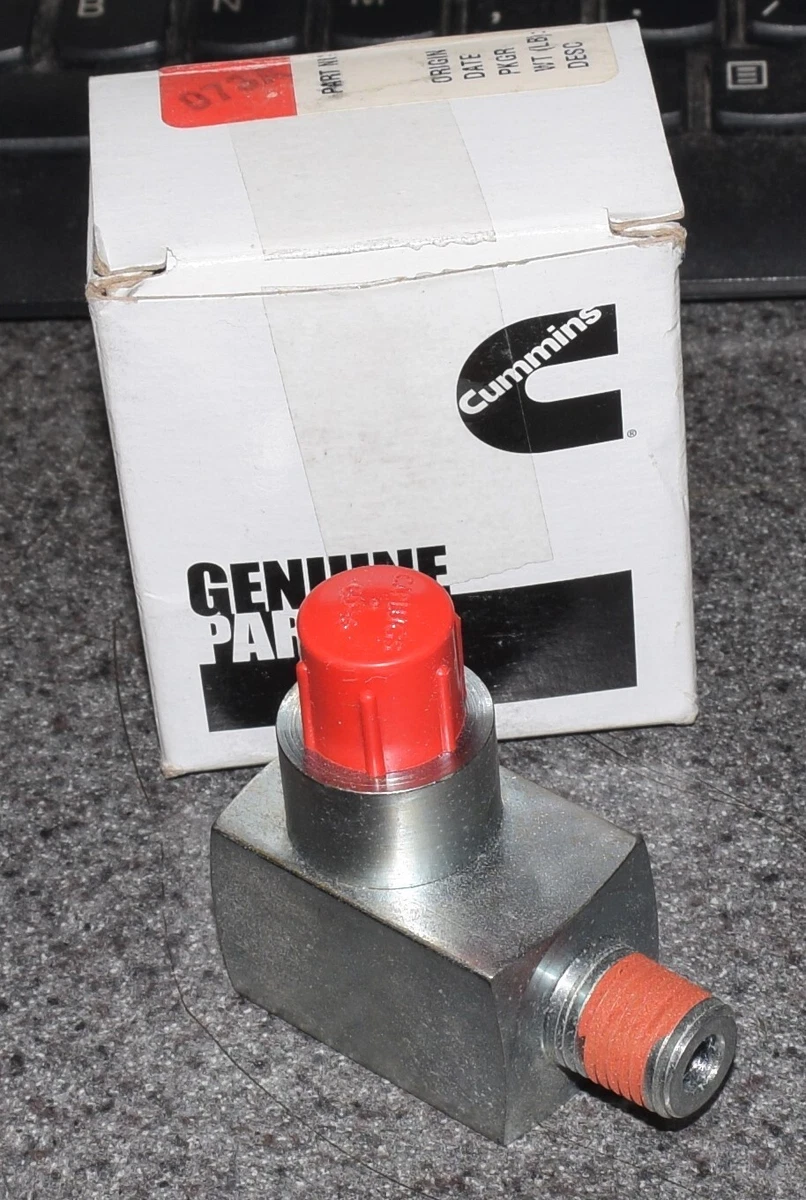 GENUINE ORIGINAL CUMMINS DIESEL ENGINE CHECK VALVE 3970827 4820-01 