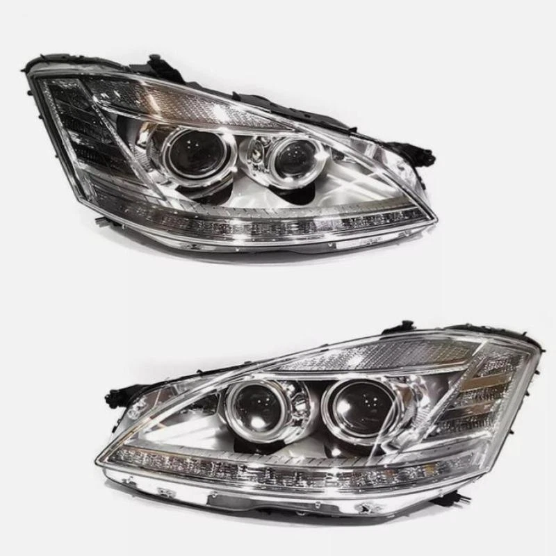 Par de faros proyectores de xenón DRL para Benz Clase S W221 S400 S550 2007-2009 Foto 2 de 4