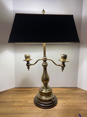 25” Frederick Cooper Brass Lamp Candleabra Style Black Metal 25” Frederick Cooper Brass Lamp Candleabra Style Black Metal
