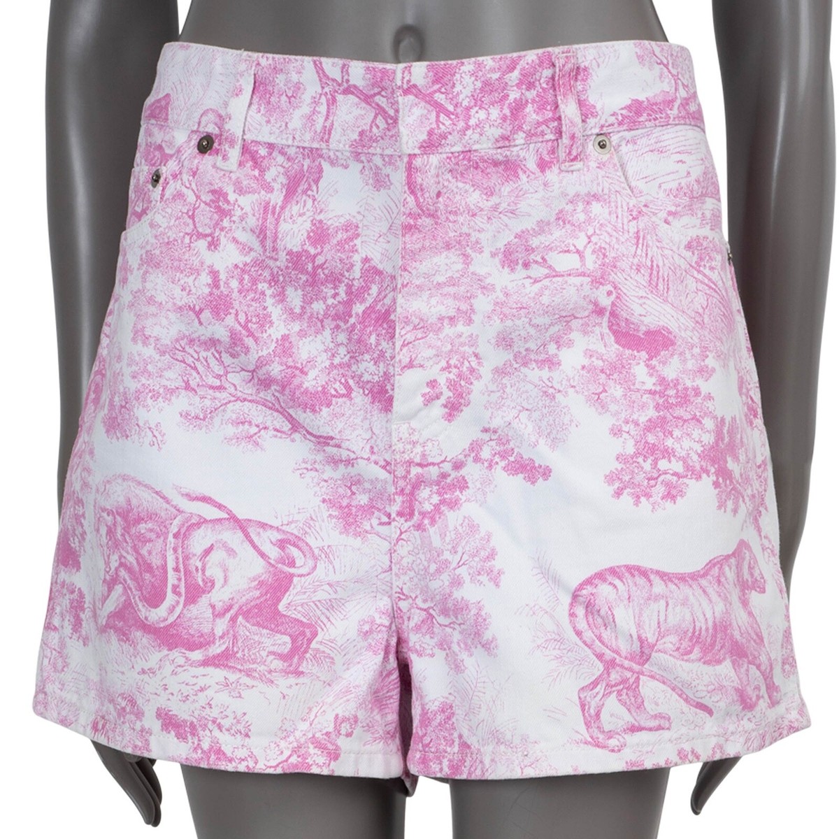 70544 auth VALENTINO pink & white cotton 2022 DIORIVIERA