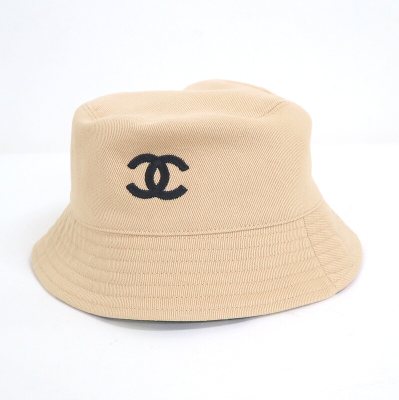 ✨CHANELバケットハット/beige brown size M✨最終格安特価 ✨CHANELバケットハット/beige brown size M✨最終格安特価 ✨CHANEL