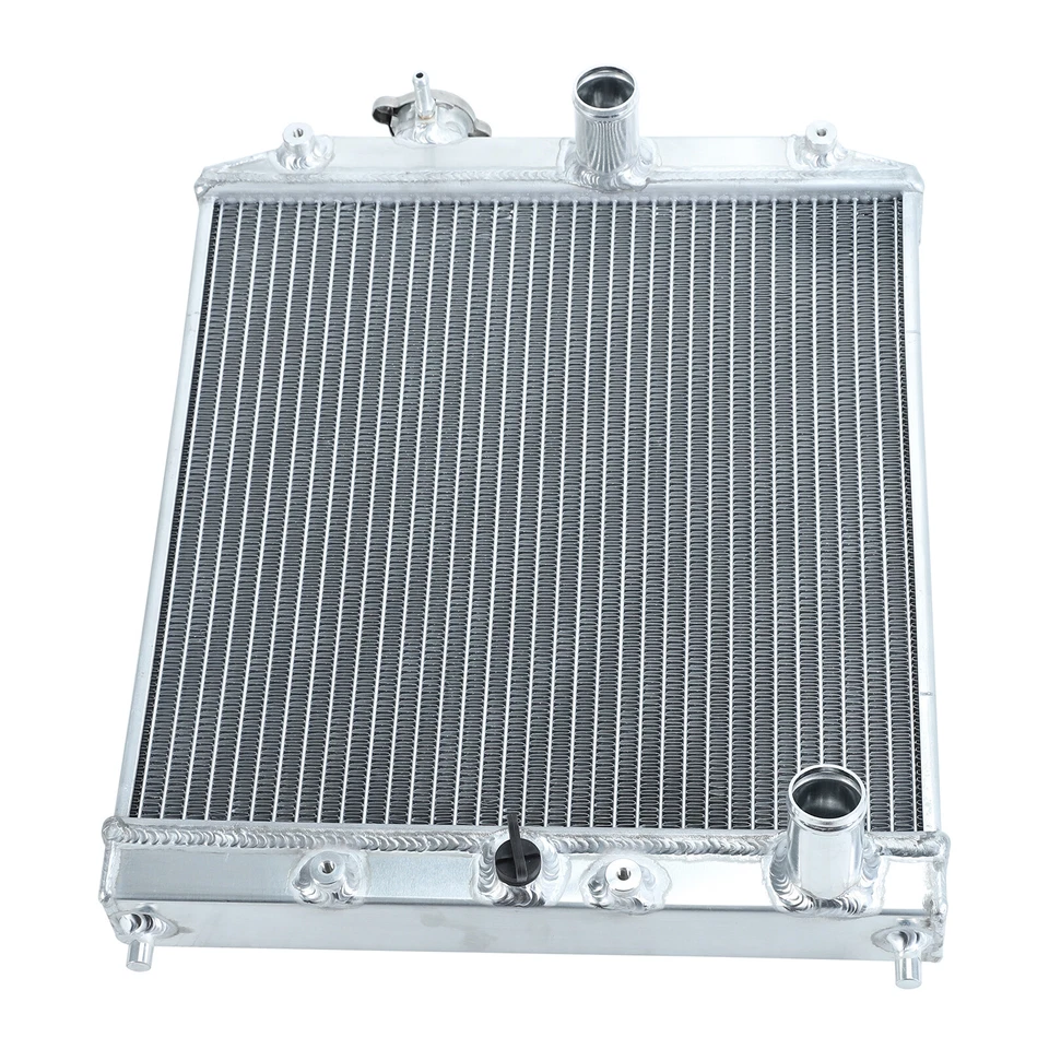 Racing 34mm Radiator 2 Row Aluminum MT For 1992-2000 Honda Civic Del Sol EG EH Foto 4 de 4