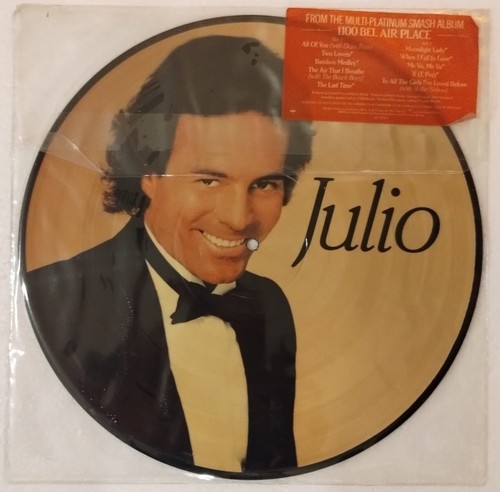 RARE JULIO IGLESIAS 1100 BEL AIR PLACE PICTURE DISC CBS 9C9 39928 SI 1984 NM-VG+ - Picture 5 of 12