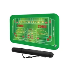 GSE Games & Sports Expert Professional Casino Double Dealer Craps Tabletop La...