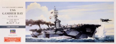 USS Gambier Bay CVE-73 US Navy Carrier Schiff 1:350 Model Kit Hasegawa 40027