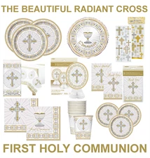 1st / FIRST HOLY COMMUNION / CONFIRMATION / CHRISTENING Party Decorations CROSS 