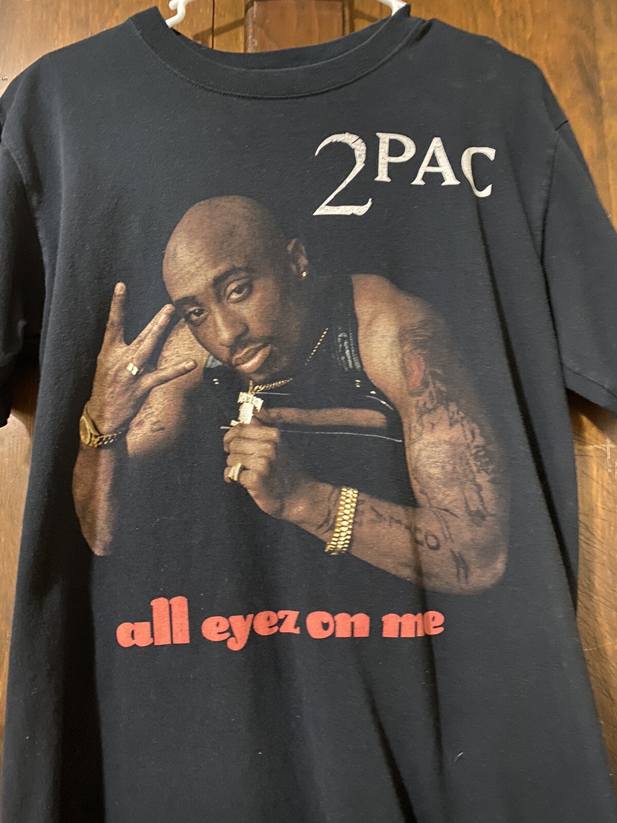 FILA T shirt 2Pac Tupac All Eyez On Me Death Row Records 2005 taglia M