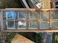 antique 1950s individual glass paned windows 3 Different sizes: 4 panes 23" x 28