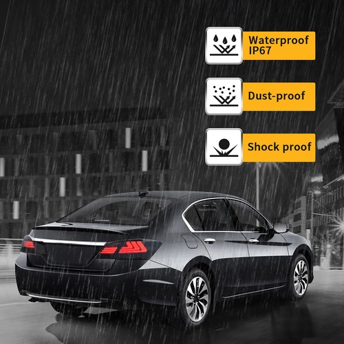 VLAND Somked LED Tail Lights For 2013-2017 Honda Accord Sequential Rear Lamps - Picture 7 of 15