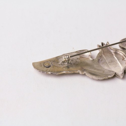 Alas de bombardero vintage de plata esterlina de la Segunda Guerra Mundial de la Fuerza Aérea de EE. UU. - Imagen 4 de 5
